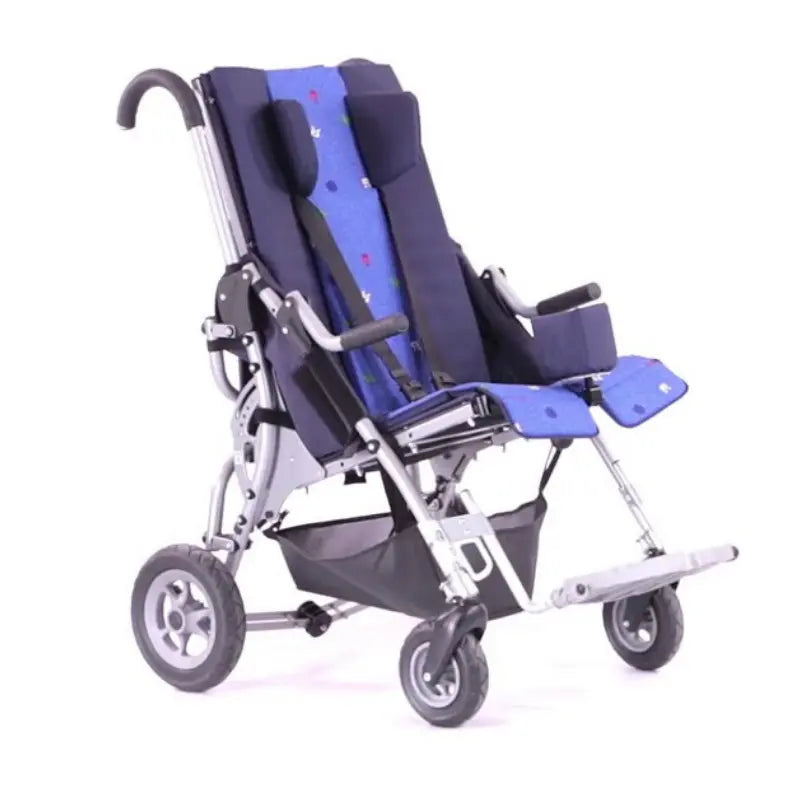 The Lisa Buggy is designed to promote a better upright posture in children. With adjustable seat depth, lower leg length, and back height, it can be used for different body sizes.