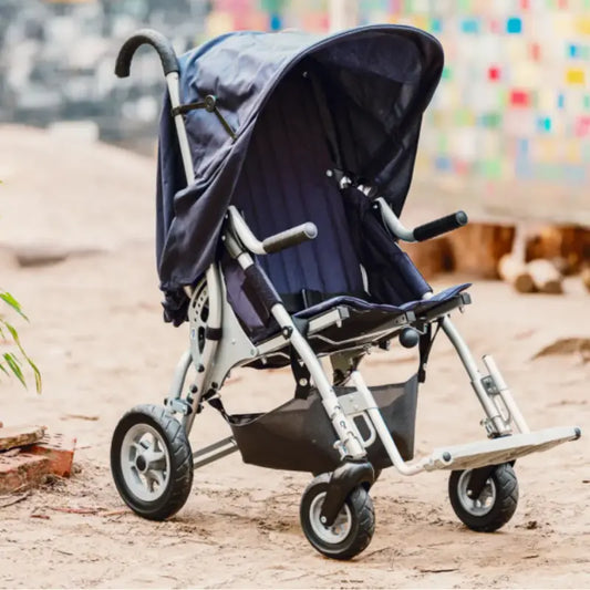 The Lisa Buggy is designed to promote a better upright posture in children. With adjustable seat depth, lower leg length, and back height, it can be used for different body sizes._img