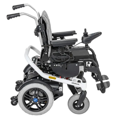 Welcome to the world of the Skippi, the perfect rear-wheel-drive powerchair for active kids! This fun and colorful chair is compact yet still retains large-size drive wheels and castors, so kids can explore their environment with the push of a joystick.