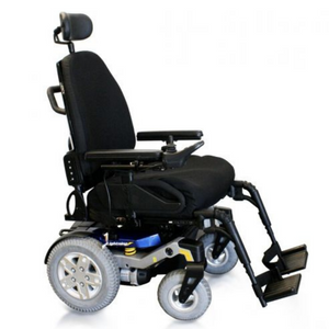 The Lightning rear-wheel drive power chair is representing great maneuverability and a high forward pivot long trail arm, that provides improved obstacle climbing performance and it has got an improved ATX Suspension for a smoother ride.