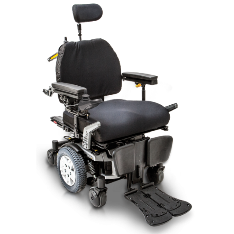 The Q6 Edge HD is Quantum’s bariatric power chair that was made with a powerful Edge power base. You will receive a great modern mid-wheel 6 drive design sturdy power chair with standard 4-pole motors, and ATX Suspension.