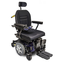 Load image into Gallery viewer, The Q6 Edge Z Power Chair is equipped with powerful 4-pole motors for maximum torque and Mid-Wheel 6 Design for exceptional outdoor performance and indoor maneuverability. The Q6 Edge Z Power Wheelchair comes with TRU-Balance 3 Seating and NE+ Controls and electronics options for unmatched adaptability and rehab capability.