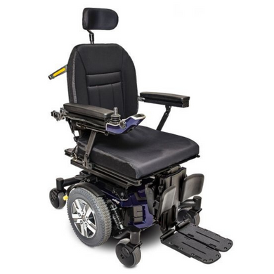 The Q6 Edge Z Power Chair is equipped with powerful 4-pole motors for maximum torque and Mid-Wheel 6 Design for exceptional outdoor performance and indoor maneuverability. The Q6 Edge Z Power Wheelchair comes with TRU-Balance 3 Seating and NE+ Controls and electronics options for unmatched adaptability and rehab capability.