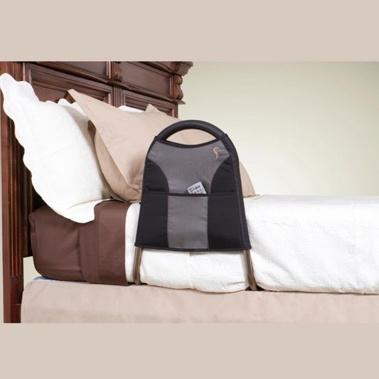 Stander Bedside Econorail Product Dimensions: 55cm L, 51cm W, 41cm H, - Max User Weight: 136kg (21 stone)._img