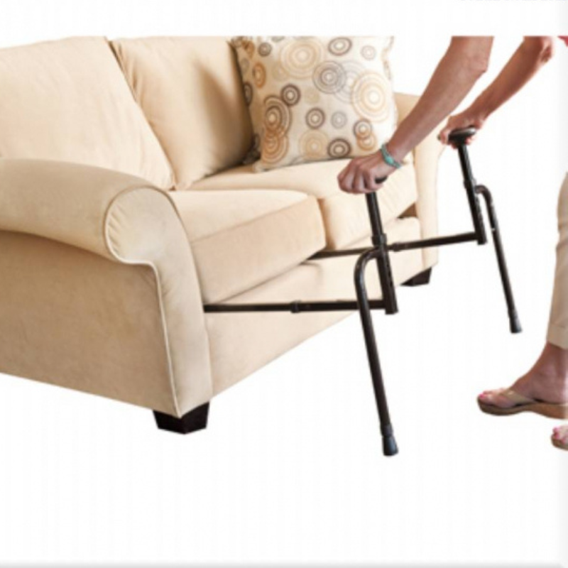 Stander EZ Stand N Go Handle height adjustable from 56-81cm; Width between handles adjustable from 48-66cm. Base dimensions adjustable depth 58cm-66cm; width adjustable from 48-66cm