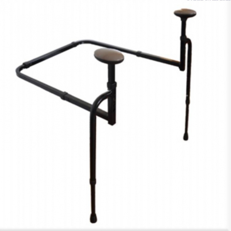 Stander EZ Stand N Go Handle height adjustable from 56-81cm; Width between handles adjustable from 48-66cm. Base dimensions adjustable depth 58cm-66cm; width adjustable from 48-66cm