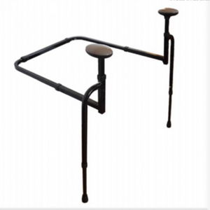 Stander EZ Stand N Go Handle height adjustable from 56-81cm; Width between handles adjustable from 48-66cm. Base dimensions adjustable depth 58cm-66cm; width adjustable from 48-66cm