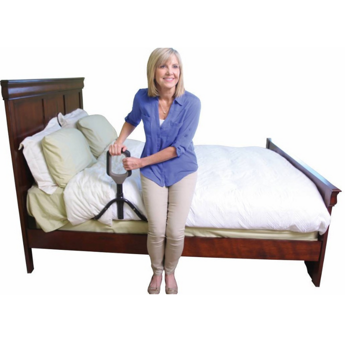 Stander PT Bed Cane Height adjustments from mattress base to top of handle 49-64cm. Handle width 16.5cm