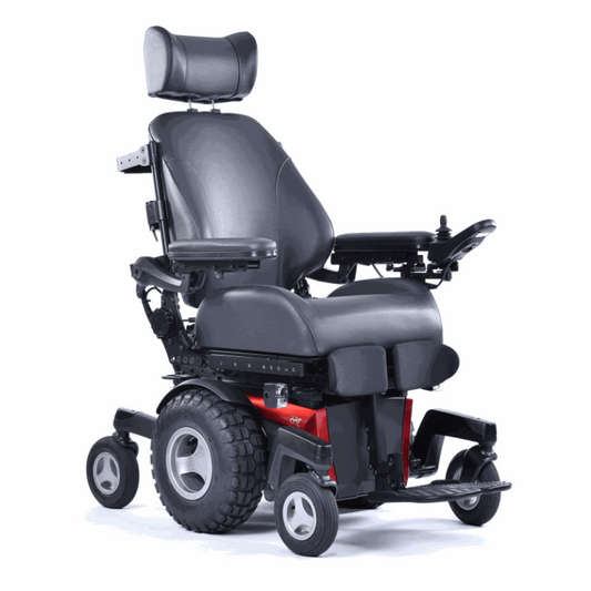 The Magic Mobility Crossover wheel is the perfect solution for anyone looking for an indoor/outdoor powerchair. Featuring Anti-Pitch Technology, you'll stay safe and stable on any slope, while the Crossover wheels provide unbeatable performance both indoors and outdoors._img