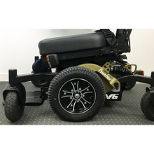 Load image into Gallery viewer, With its exceptional off-road capability, you&#39;ll be able to explore even the most rugged terrain. And thanks to its comfortable folding backrest and low-pressure tyres, this model provides a smooth, relaxing ride. The splash resistant design means that you don&#39;t have to worry about getting wet