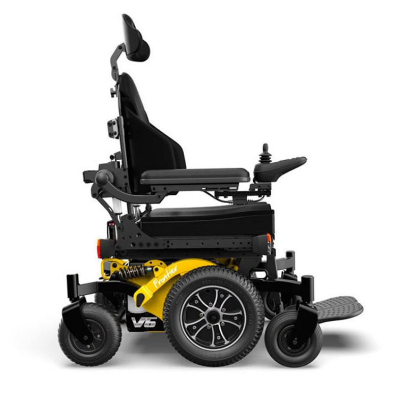 With its exceptional off-road capability, you'll be able to explore even the most rugged terrain. And thanks to its comfortable folding backrest and low-pressure tyres, this model provides a smooth, relaxing ride. The splash resistant design means that you don't have to worry about getting wet