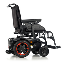 Load image into Gallery viewer, The QUICKIE Q100R is an innovative powerchair that combines precision engineering with a compact design. Using SMART base technology, the Q100R has a small footprint and a tiny turning circle, making it perfect for navigating tight spaces.