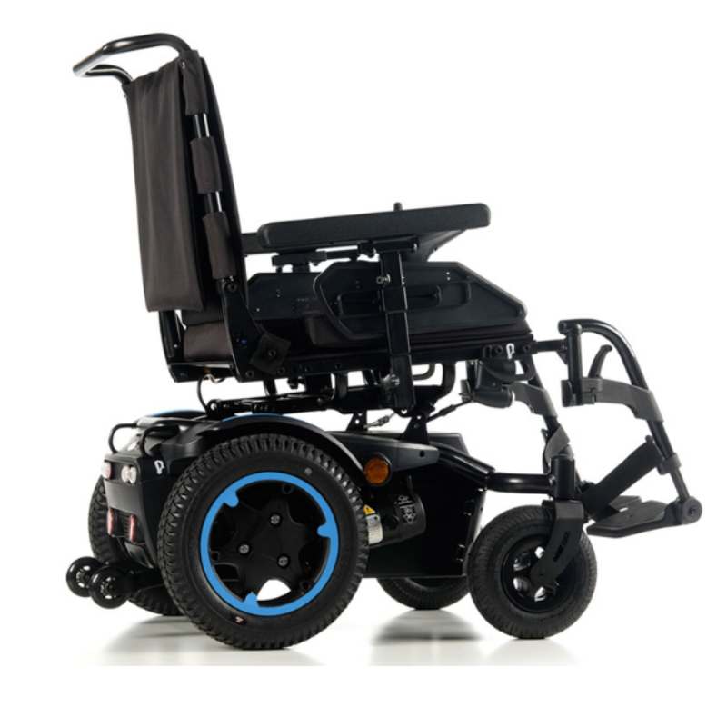 This entry-level powerchair is precision-measured to fit in short spaces without compromising on traction or stability. It also has the ability to climb kerbs up to 100 mm (4"), making it a great choice for those who need a little extra help getting around.