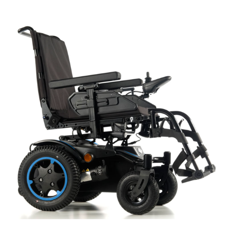 This entry-level powerchair is precision-measured to fit in short spaces without compromising on traction or stability. It also has the ability to climb kerbs up to 100 mm (4"), making it a great choice for those who need a little extra help getting around.