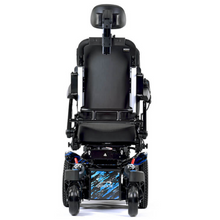 Load image into Gallery viewer, The Quickie Q300 M Mini is the original ultra-compact powerchair that has been packed full of more ‘big powerchair’ performance than ever before. With a width of just 520 mm, the all-new Q300-M Mini is the narrowest TRUE mid-wheel drive powerchair on the market.