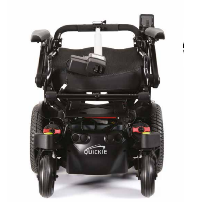 The Quickie Q300 M Mini is the original ultra-compact powerchair that has been packed full of more ‘big powerchair’ performance than ever before. With a width of just 520 mm, the all-new Q300-M Mini is the narrowest TRUE mid-wheel drive powerchair on the market.