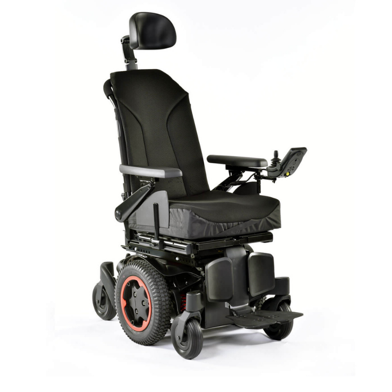 The Quickie Q300 M Mini is the original ultra-compact powerchair that has been packed full of more ‘big powerchair’ performance than ever before. With a width of just 520 mm, the all-new Q300-M Mini is the narrowest TRUE mid-wheel drive powerchair on the market.