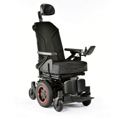 The Quickie Q300 M Mini is the original ultra-compact powerchair that has been packed full of more ‘big powerchair’ performance than ever before. With a width of just 520 mm, the all-new Q300-M Mini is the narrowest TRUE mid-wheel drive powerchair on the market.