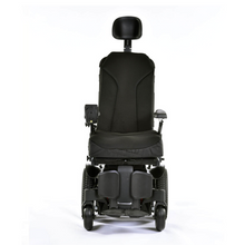 Load image into Gallery viewer, The Quickie Q300 M Mini is the original ultra-compact powerchair that has been packed full of more ‘big powerchair’ performance than ever before. With a width of just 520 mm, the all-new Q300-M Mini is the narrowest TRUE mid-wheel drive powerchair on the market.