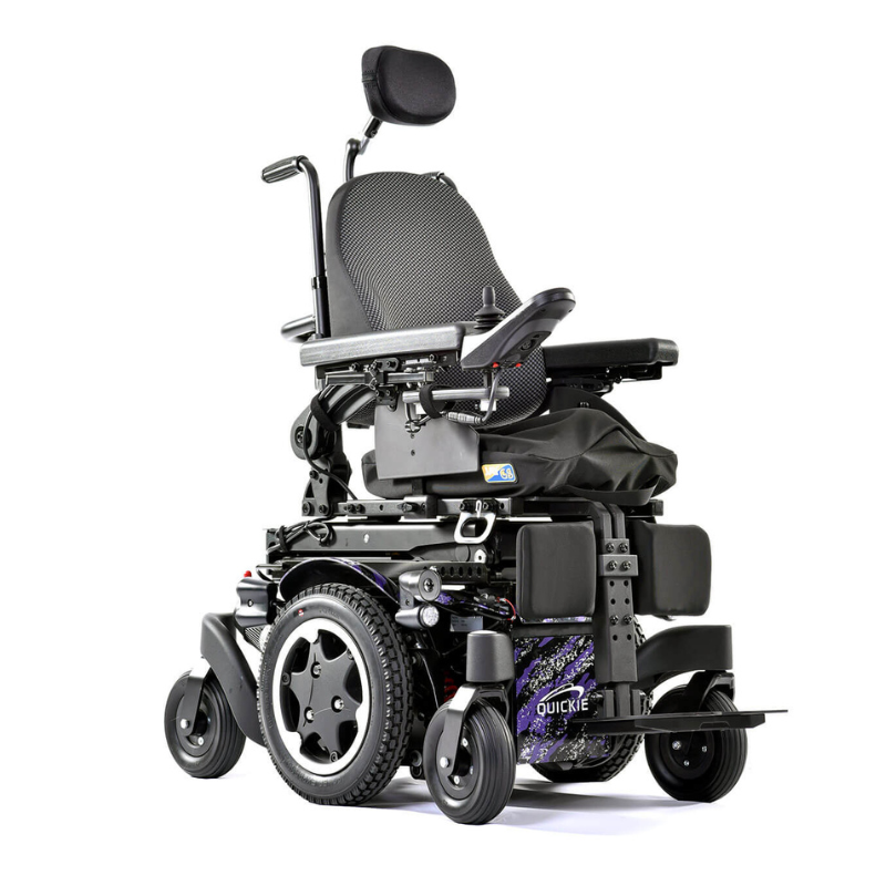 The Q300 M Mini Teens is also ridiculously compact and manoeuvrable, making it perfect for busy classrooms or hallways. There's no need to out-grow your powerchair when you can have the QUICKIE Q300 M Mini Teens.