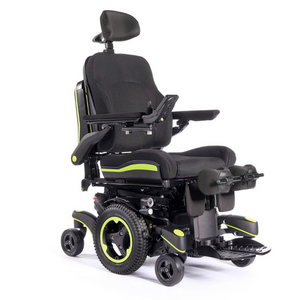 The Q700-UP M Ergo is a top-of-the-line power wheelchair that offers excellent manoeuvrability in tight compact spaces.