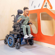 Load image into Gallery viewer, Kids will love exploring in the Zippie Q300 M Mini! This ultra-compact mobility scooter is perfect for kids and young adults. Weighing just 130 kg, it&#39;s easy to lift and fits in tight spaces.