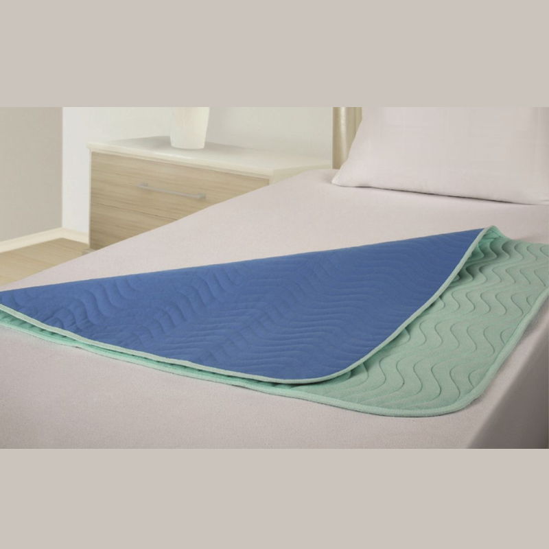 Vida Washable Bed Pad - Maxi - 90 x 90cm - with tucks - Green