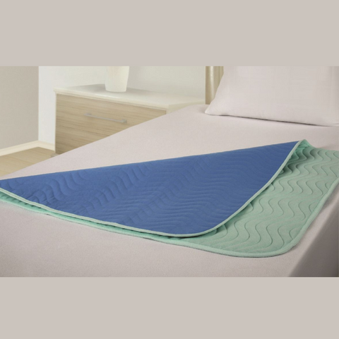 Vida Washable Bed Pad - Midi - 70 x 90cm - with tucks - Green